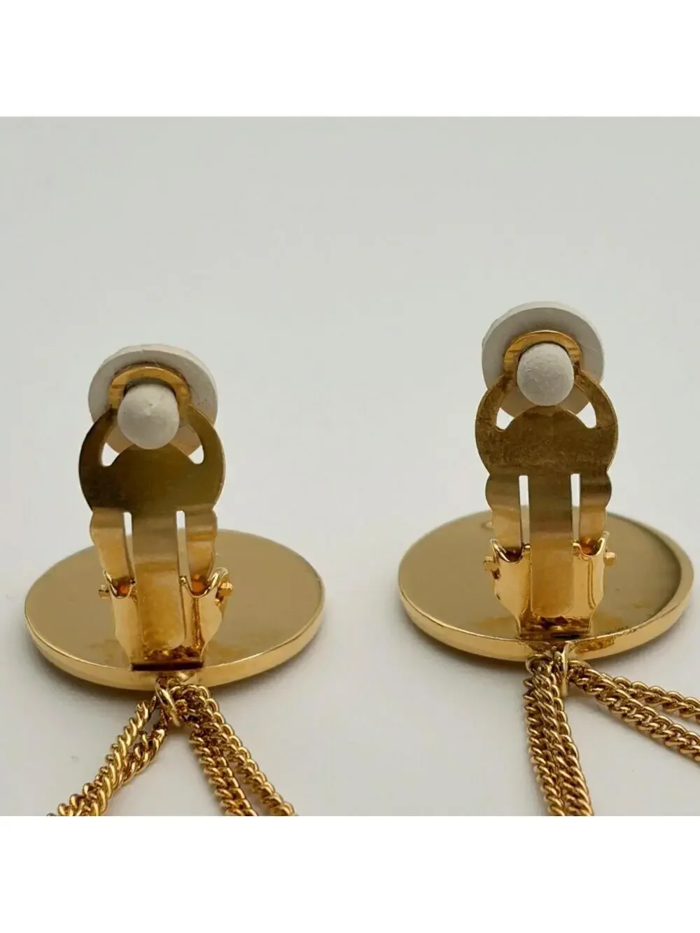 Chanel Cc Logo Clip-On Earrings Metal #357900C98B
